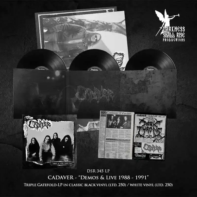 CADAVER · Demos & Live 1988-1991 | BLACK 3LP (Death Metal Vinyl) · Bild 2