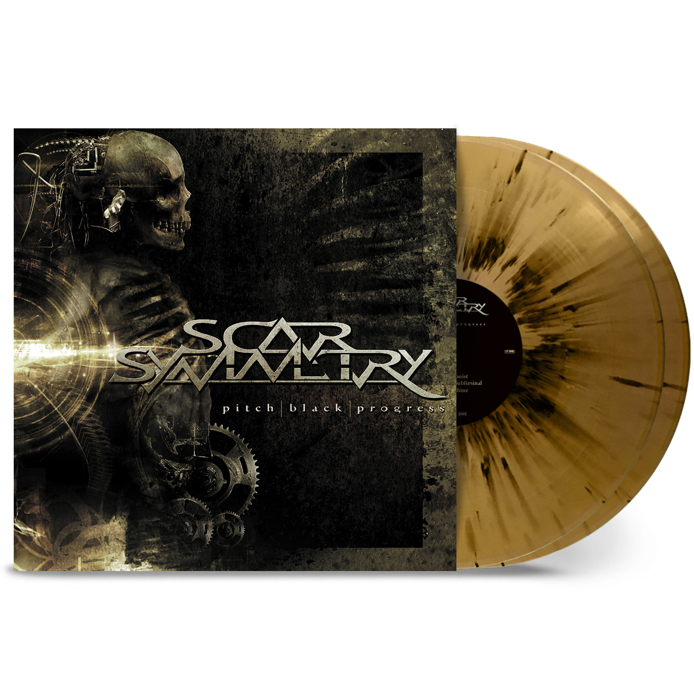 SCAR SYMMETRY · Pitch Black Progress [GOLD/BLACK SPLATTER 2LP] | DLP (Melodic Death Metal Vinyl)