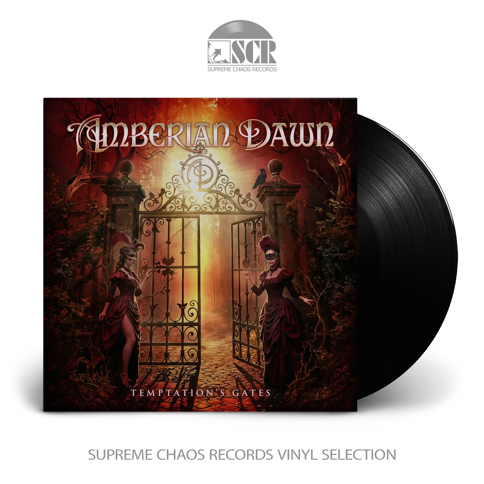 AMBERIAN DAWN · Temptation's Gates | BLACK LP (Symphonic Metal Vinyl)