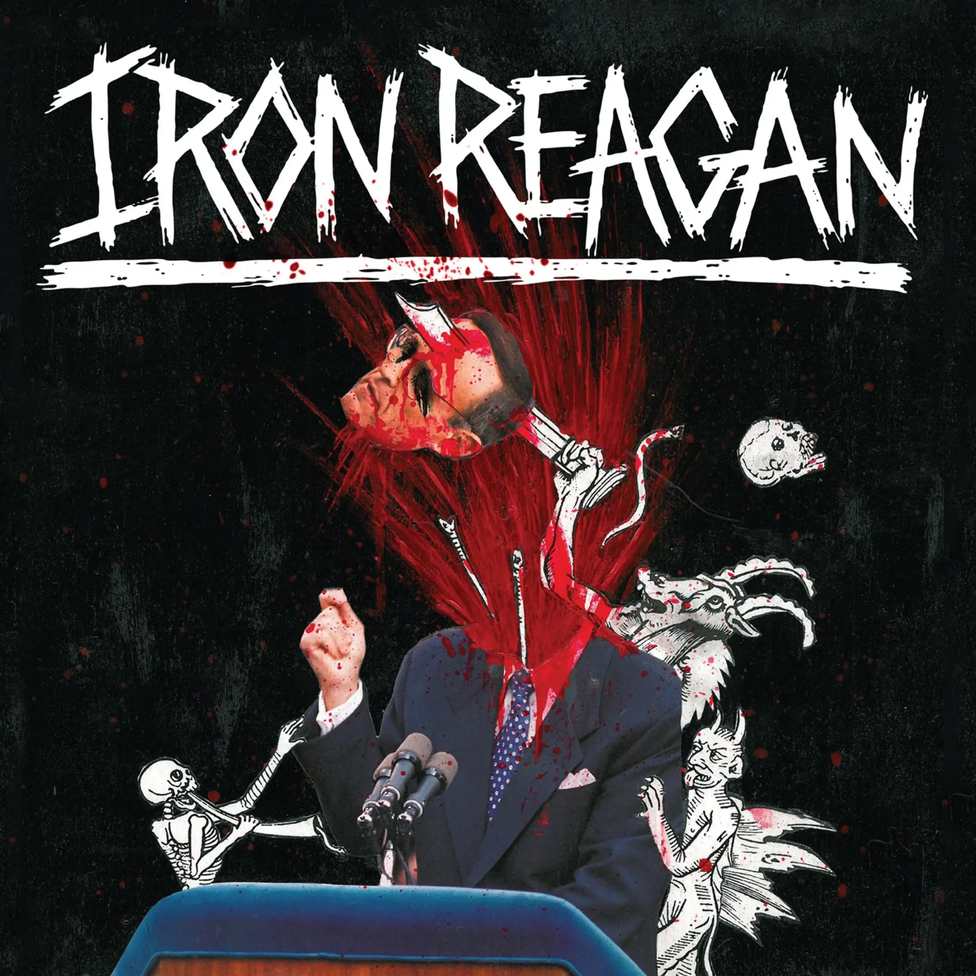 IRON REAGAN · The Tyranny of Will | WHITE/RED/BLUE/BLACK SPLATTER LP (Thrash Metal/Hardcore Vinyl) · Bild 1