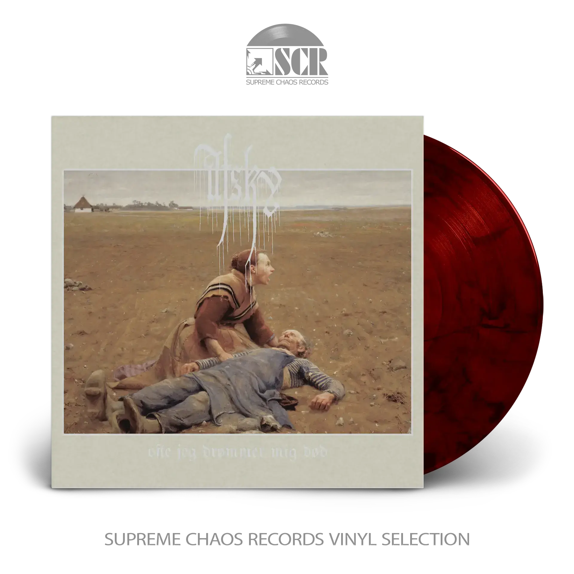 AFSKY - Ofte jeg drømmer mig død · RED/BLACK MARBLED LP (Black Metal Vinyl)