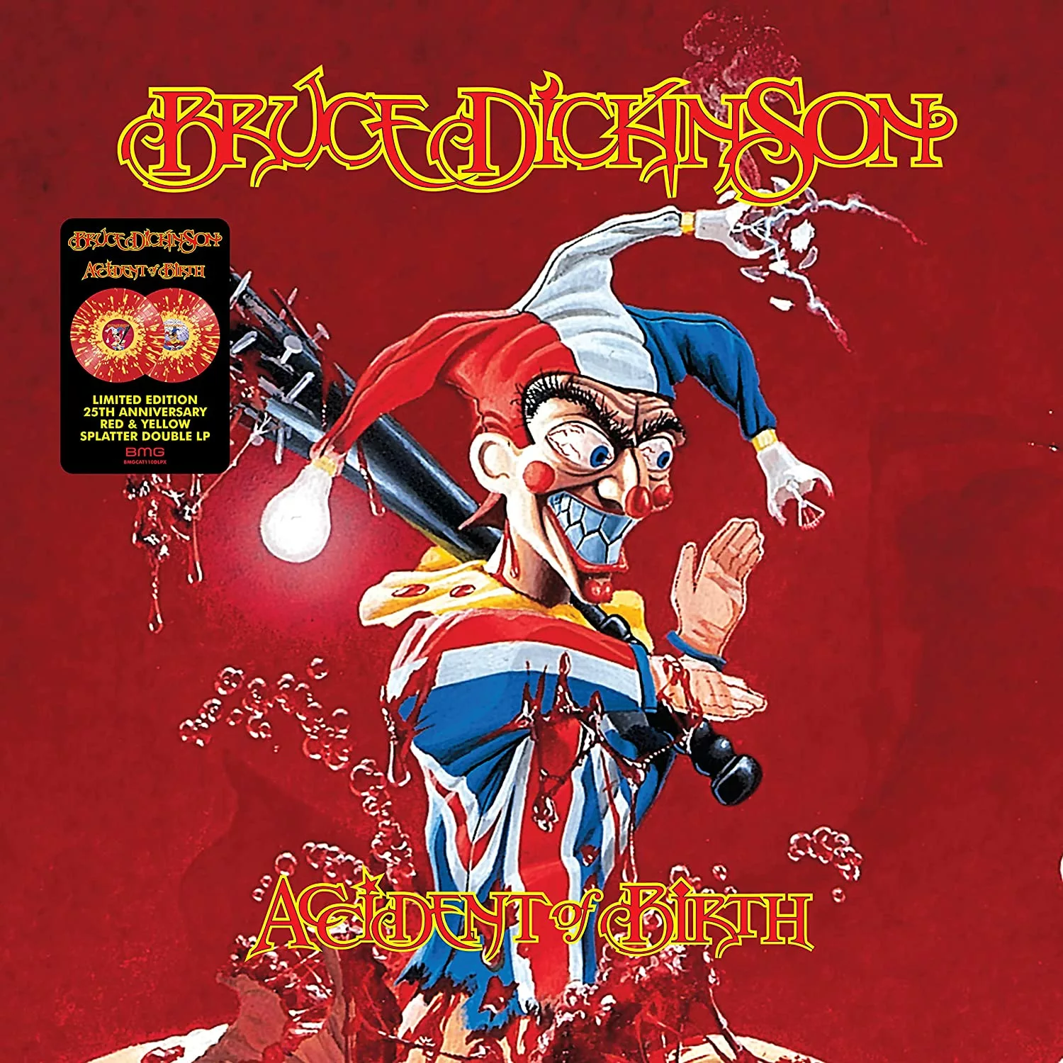 BRUCE DICKINSON · Accident Of Birth (25th Anniversary Edition) | RED/YELLOW SPLATTER 2LP (Heavy Metal Vinyl) · Bild 1