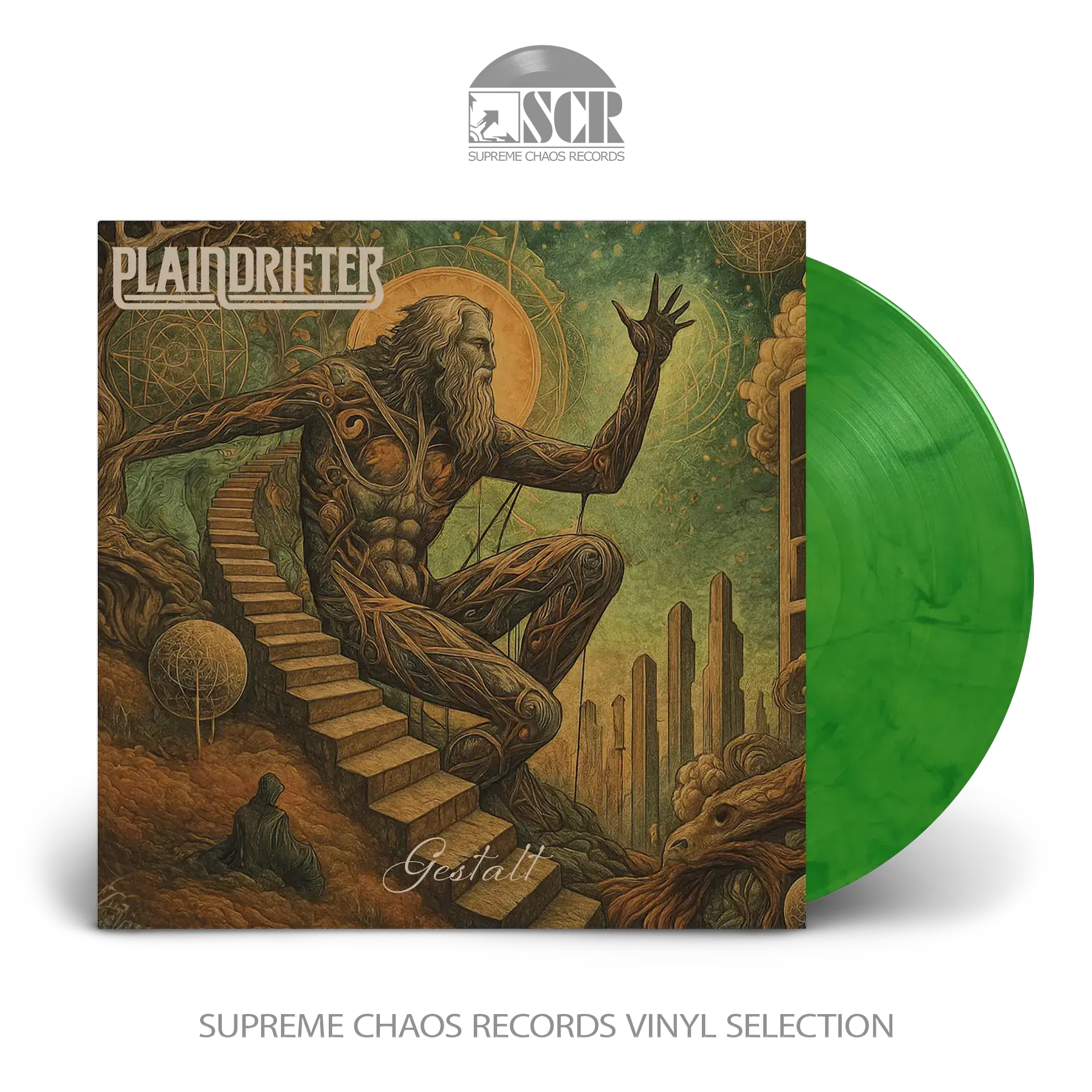 PLAINDRIFTER · Gestalt | GREEN MARBLE LP (Stoner Rock Vinyl)