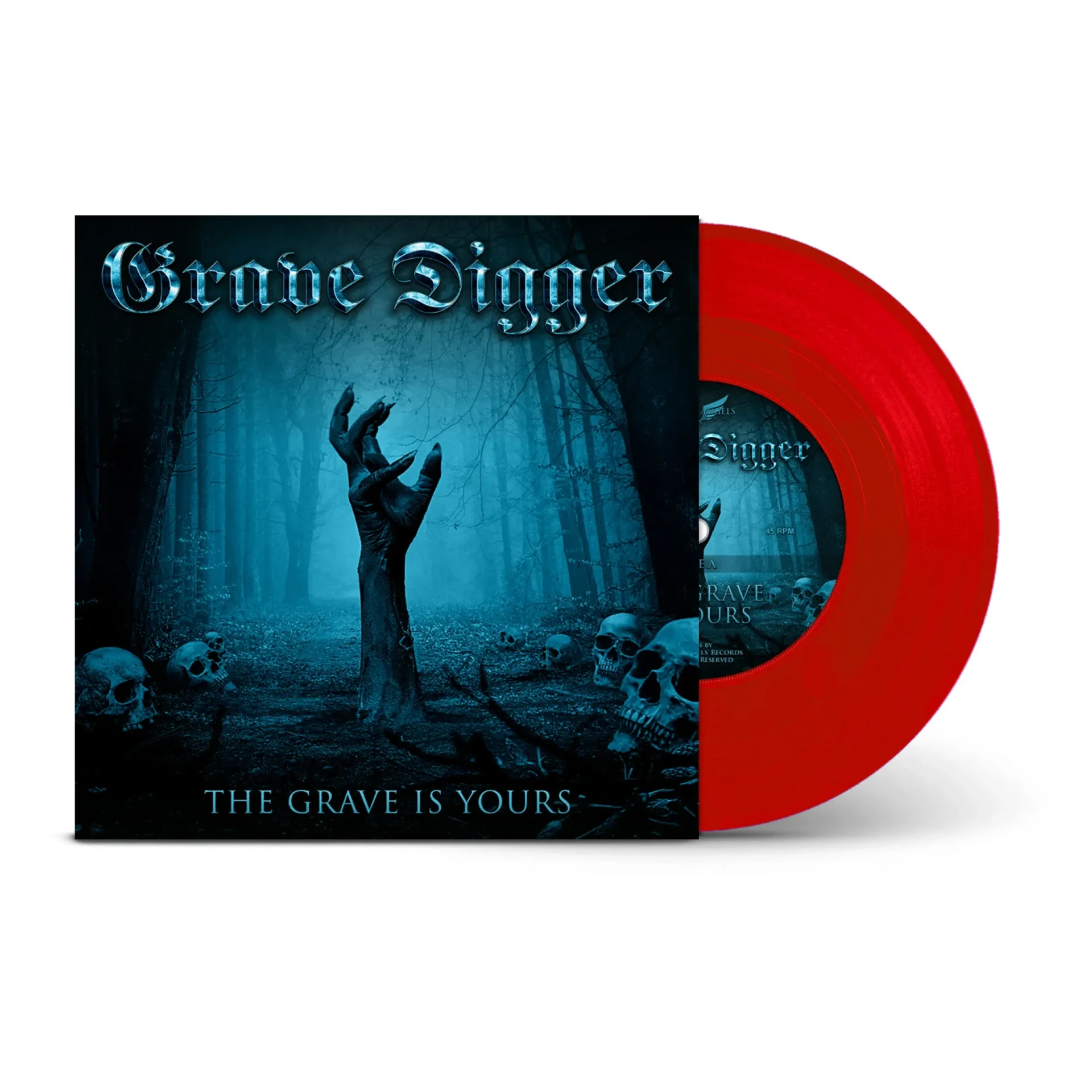 GRAVE DIGGER - The Grave Is Yours · TRANSPARENT RED 7" (Heavy Metal Vinyl)