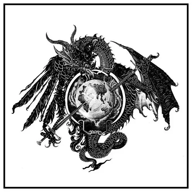 KJELD/WEDERGANGER · Split | WHITE LP (Black Metal Vinyl) · Bild 1