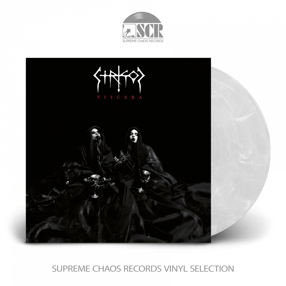 STRIGOI · Viscera | CLEAR/WHITE MARBLED LP (Death Metal Vinyl)