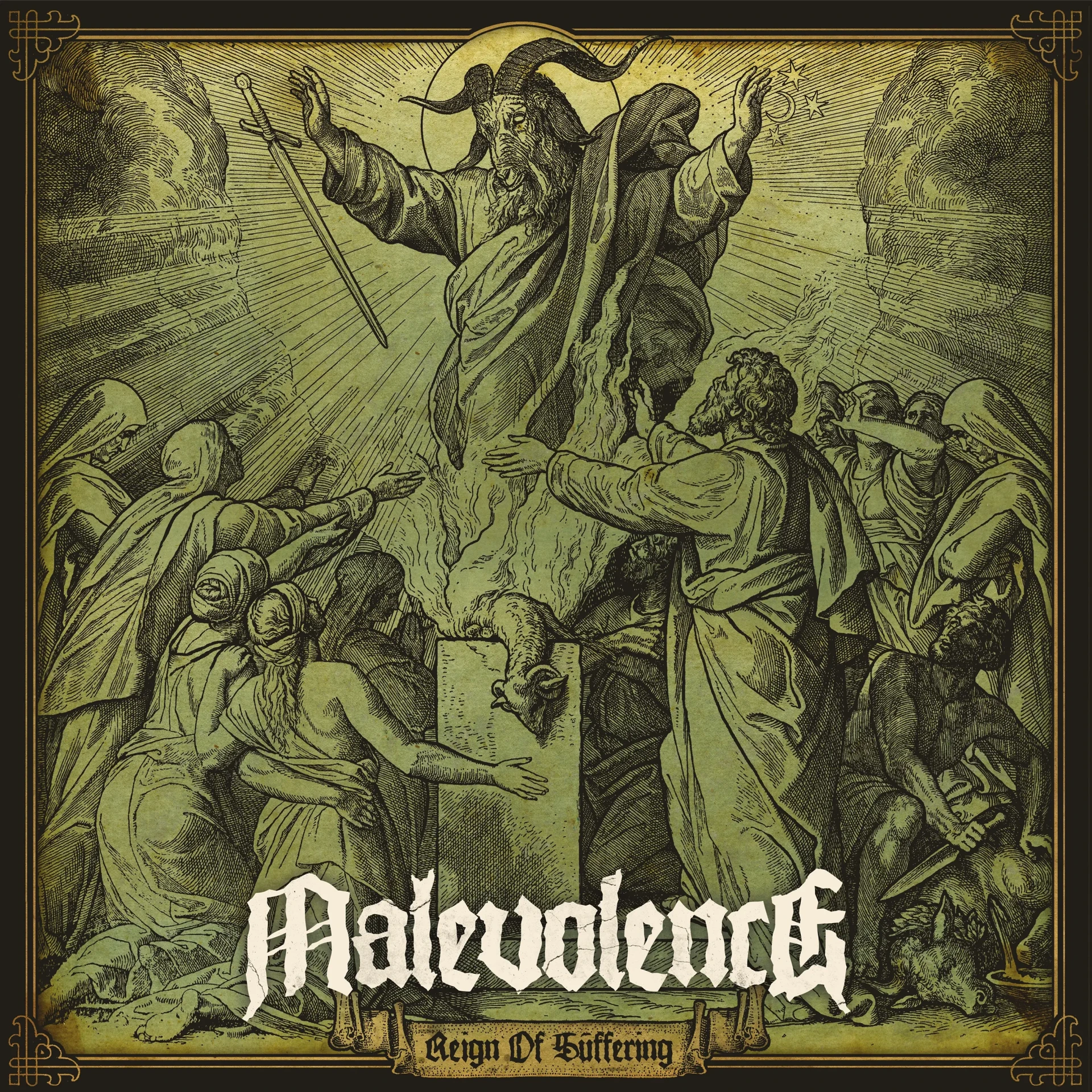 MALEVOLENCE · Reign Of Suffering (Re-Issue 2023) | TRANSPARENT SUN YELLOW LP (Hardcore Vinyl) · Bild 1