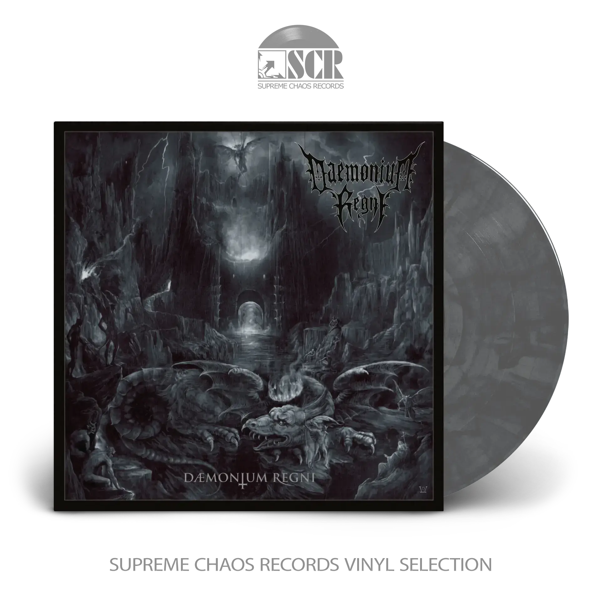 DAEMONIUM REGNI · Daemonium Regni | GREY/BLACK GALAXY LP (Black Metal/Death Metal Vinyl)