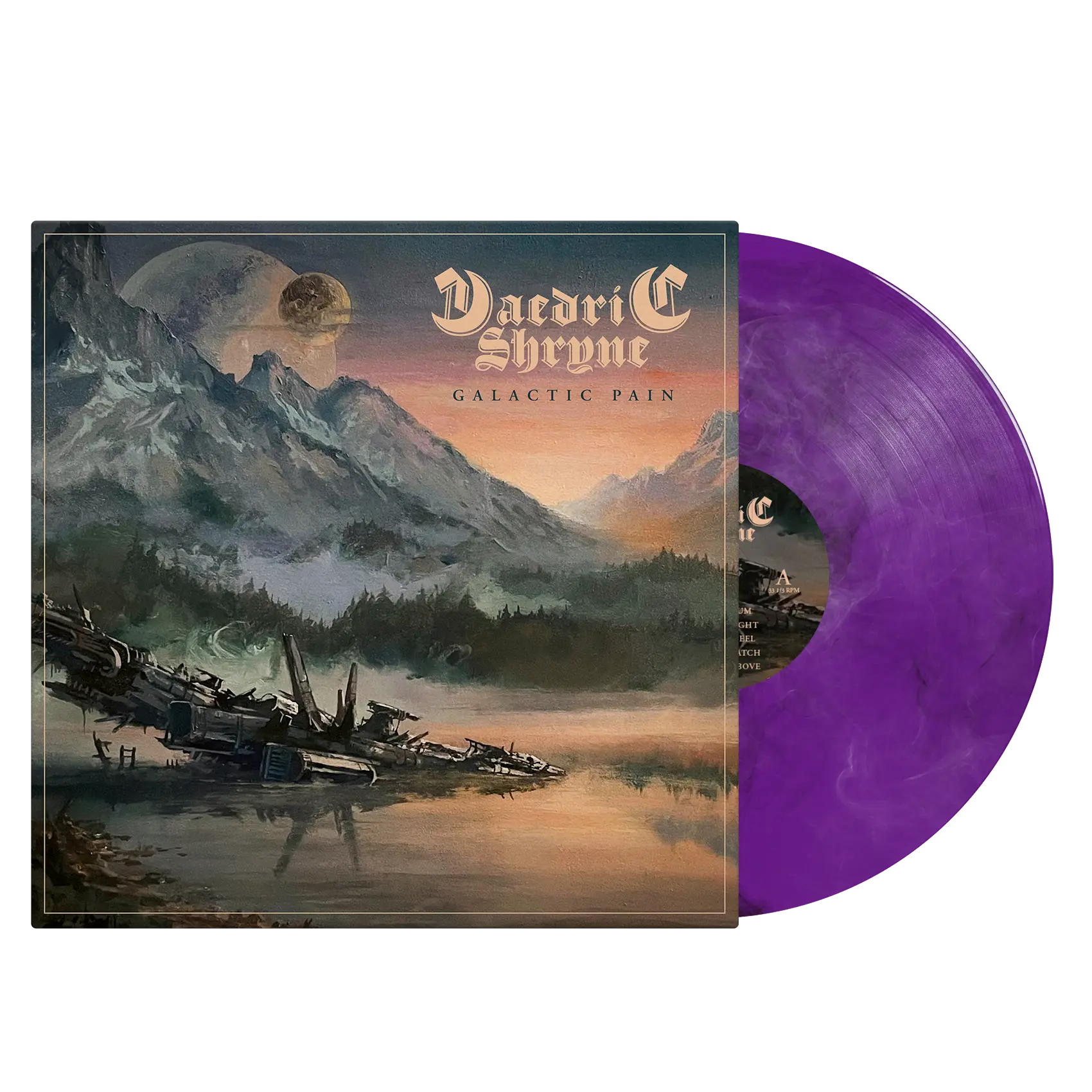 DAEDRIC SHRYNE · Galactic Pain | PURPLE/BLACK MARBLED LP (Heavy Metal Vinyl)