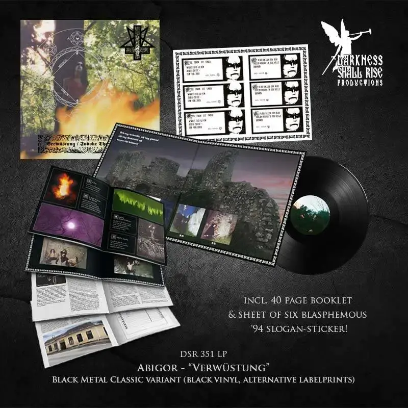 ABIGOR · Verwüstung / Invoke The Dark Age | BLACK LP (Black Metal Vinyl) · Bild 2