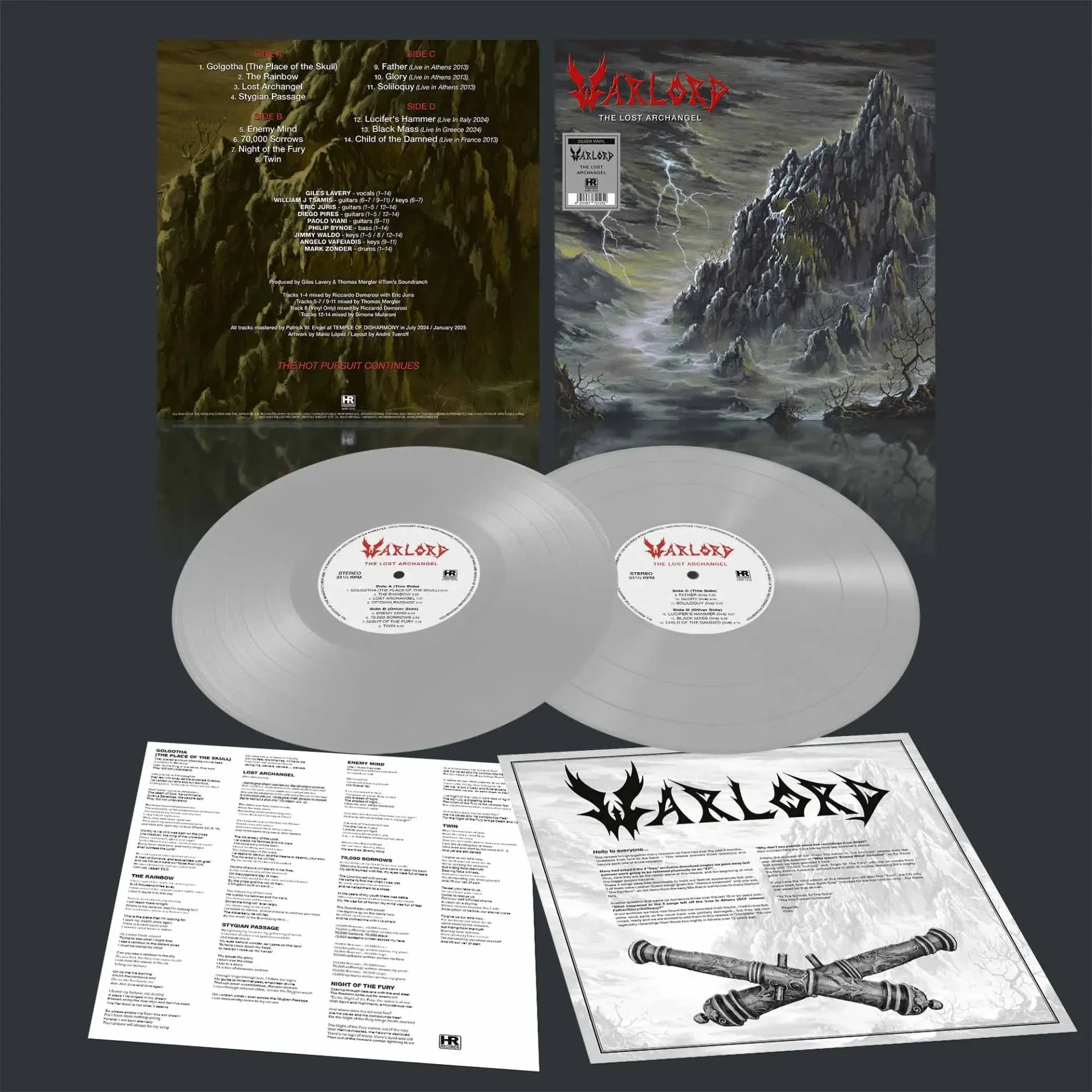 WARLORD · The Lost Archangel | SILVER 2LP (Epic Metal/Heavy Metal Vinyl) · Bild 2