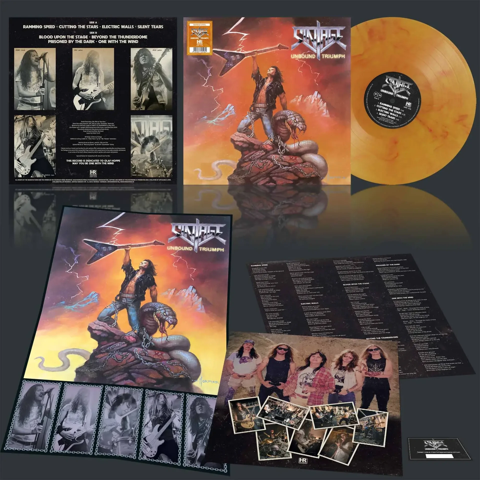 SINTAGE - Unbound Triumph [MARBLED LP] (Heavy Metal Vinyl) · Bild 2