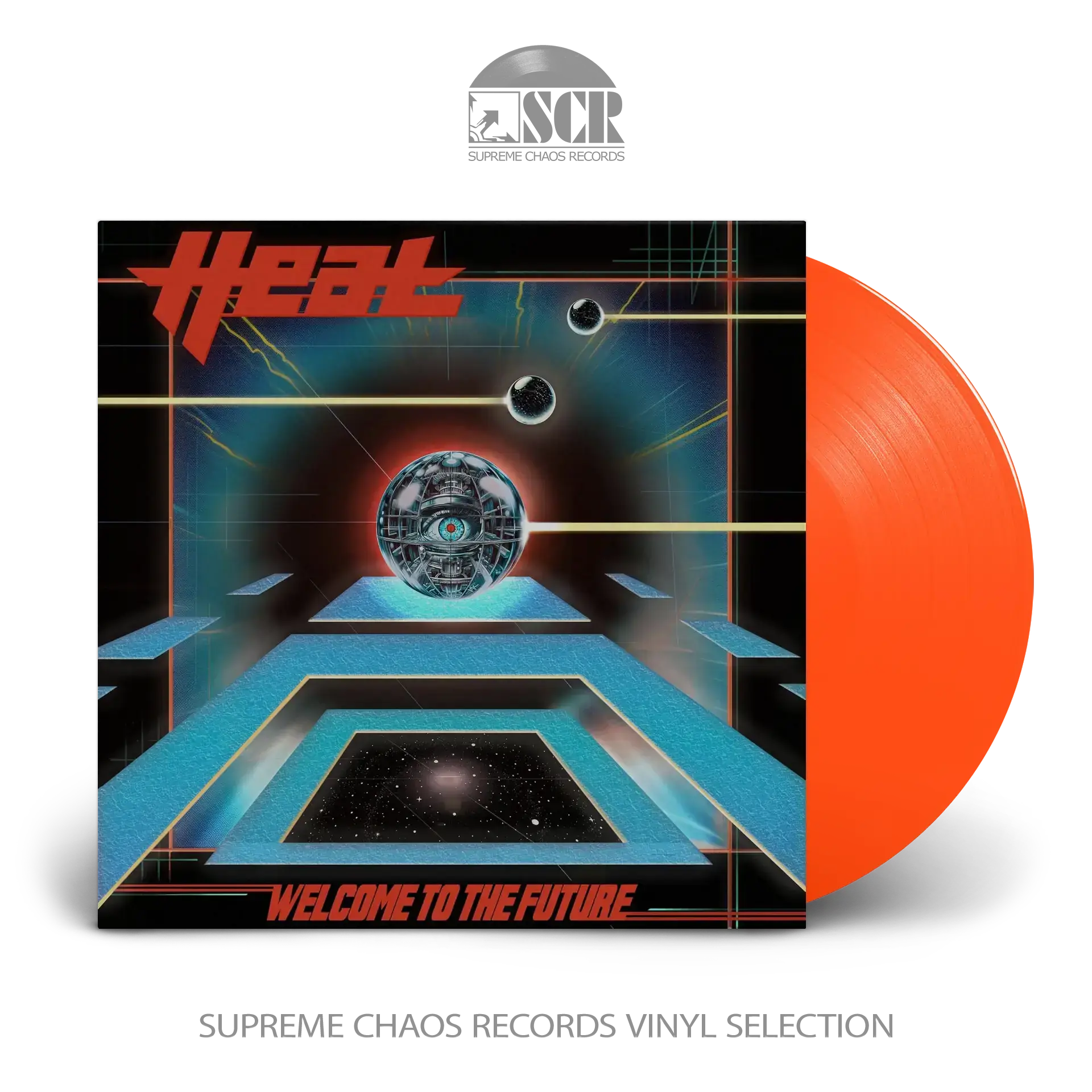 H.E.A.T · Welcome To The Future | TRANSPARENT NEON ORANGE LP (Hard Rock Vinyl)