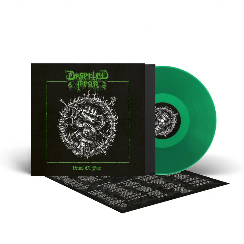 DESERTED FEAR · Veins Of Fire | GREEN LP (Death Metal Vinyl)