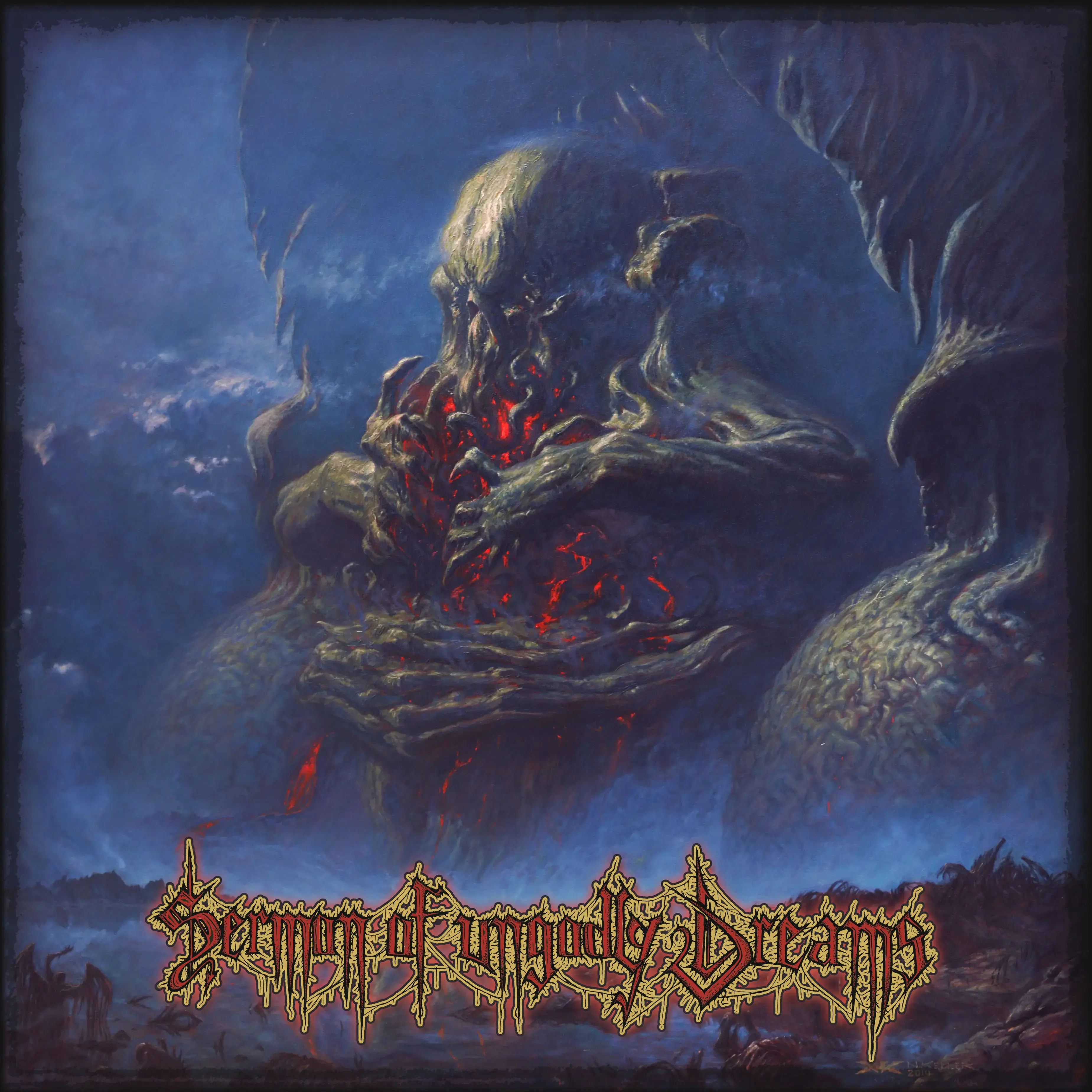 ARROGANZ / LIFELESS / OBSCURE INFINITY / RECKLESS MANSLAUGHTER · Sermon Of Ungodly Dreams | RED/BLACK LP (Death Metal Vinyl) · Bild 1
