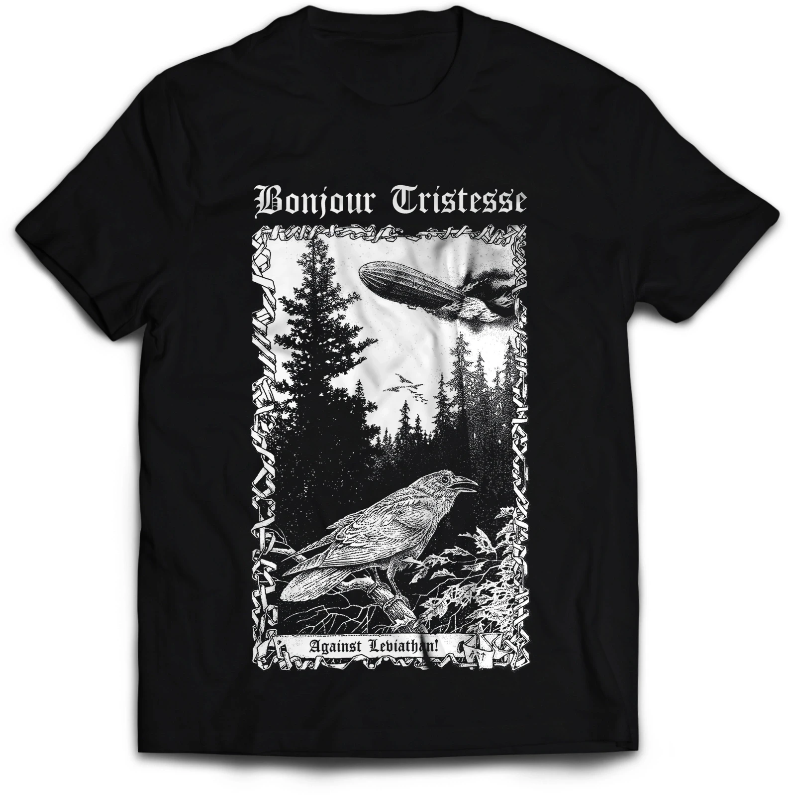 BONJOUR TRISTESSE · Against Leviathan | T-SHIRT (Black Metal Clothes)