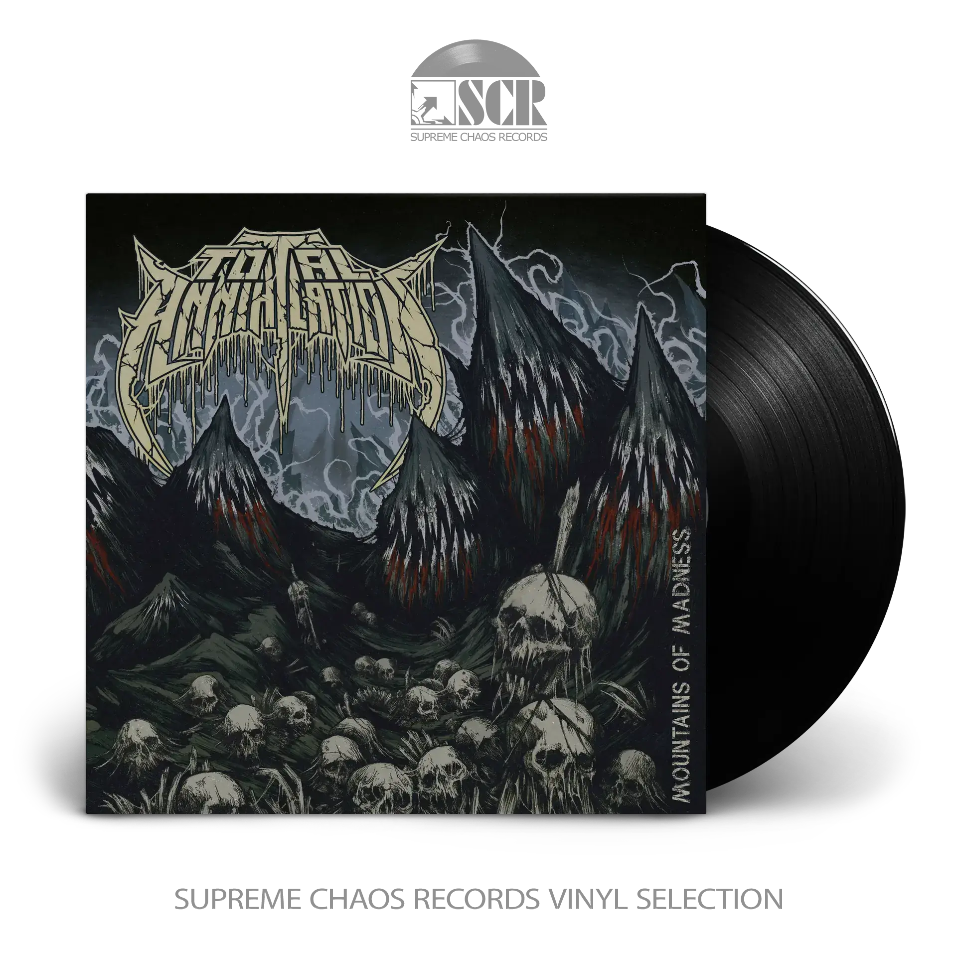 TOTAL ANNIHILATION - Mountains Of Madness · BLACK LP (Death Metal Vinyl)