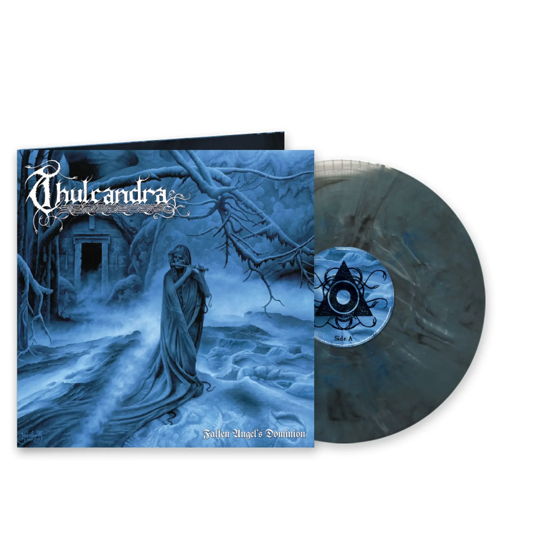 THULCANDRA · Fallen Angel's Dominion | WHITE BLUE BLACK MARBLED LP (Black Metal Vinyl) · Bild 2