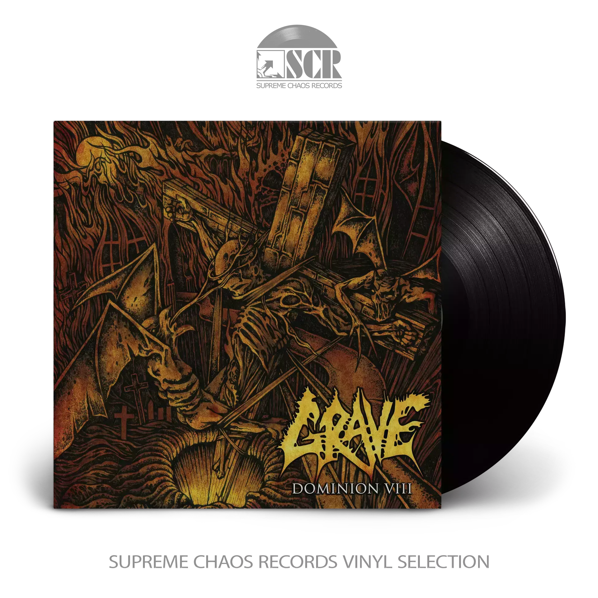 GRAVE · Dominion VIII (Re-Issue 2019) | BLACK LP (Death Metal Vinyl)