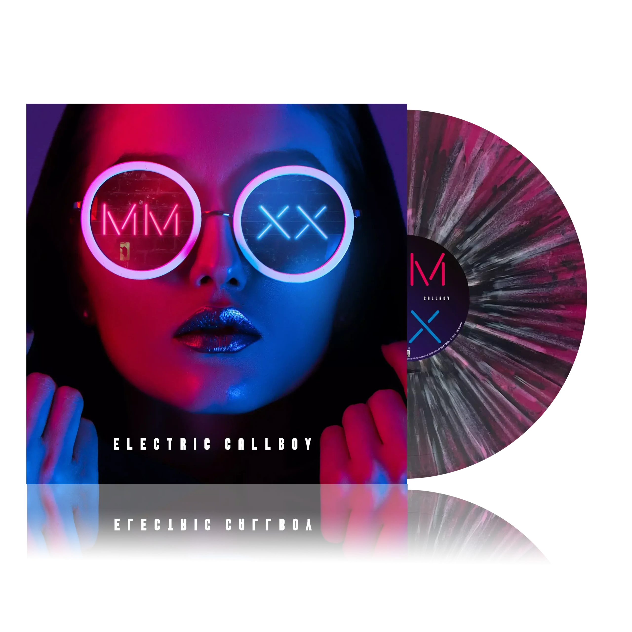 ELECTRIC CALLBOY - MMXX - EP (Re-issue 2023) · TRANSPARENT MAGENTA/WHITE SPLATTER LP