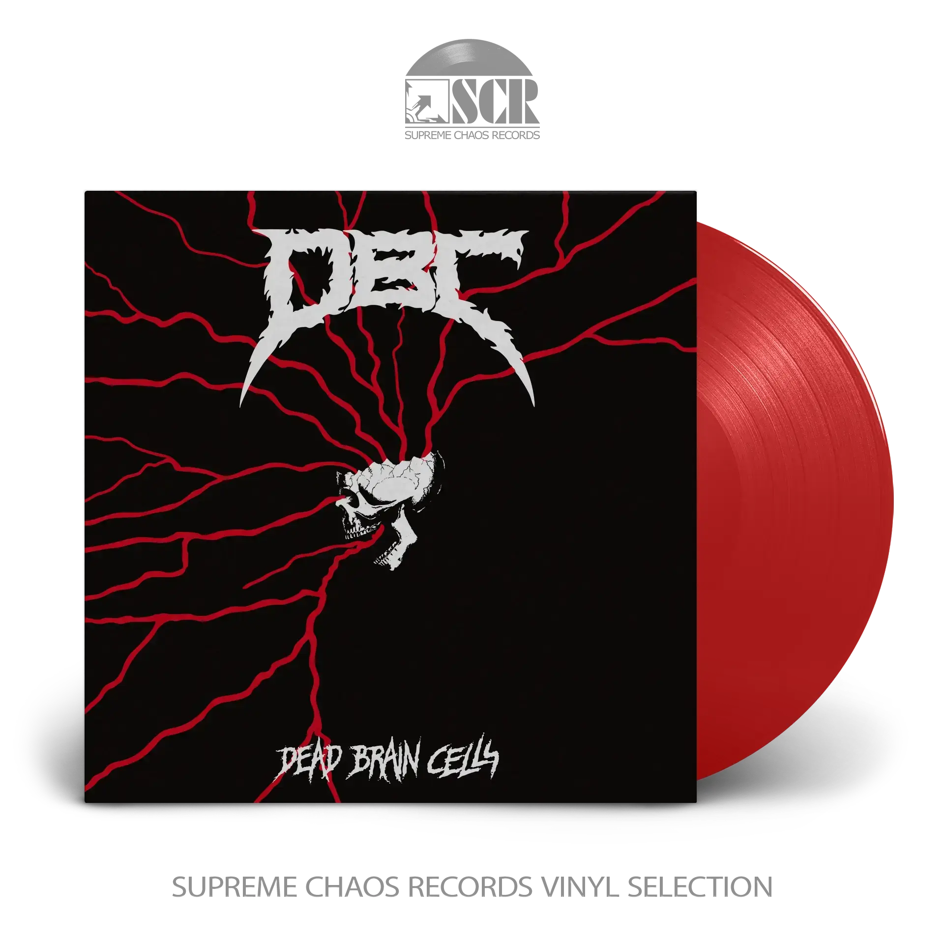 D.B.C. - Dead Brain Cells · TRANSPARENT RED LP (Thrash Metal Vinyl)