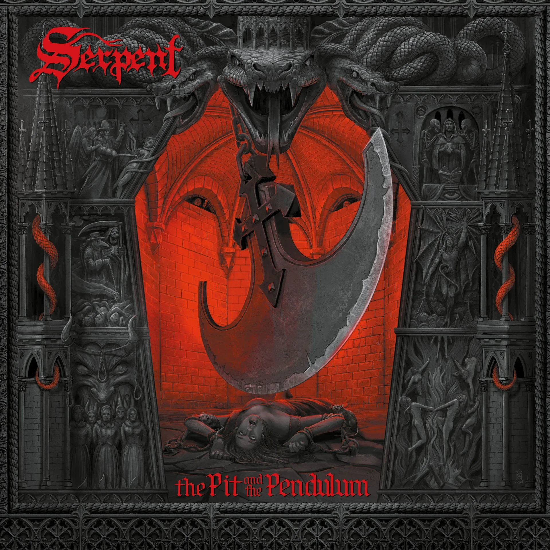 SERPENT · The Pit and the Pendulum | RED LP (Melodic Death Metal Vinyl) · Bild 1