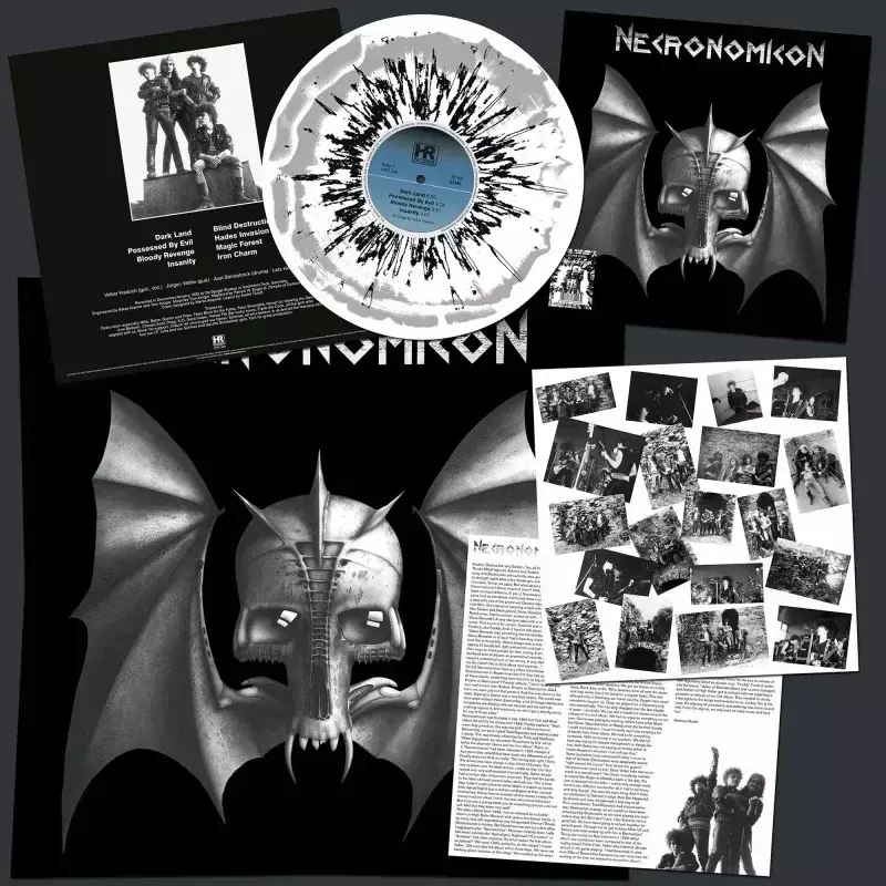 NECRONOMICON · Necronomicon | WHITE/GREY SPLATTER LP (Thrash Metal Vinyl)