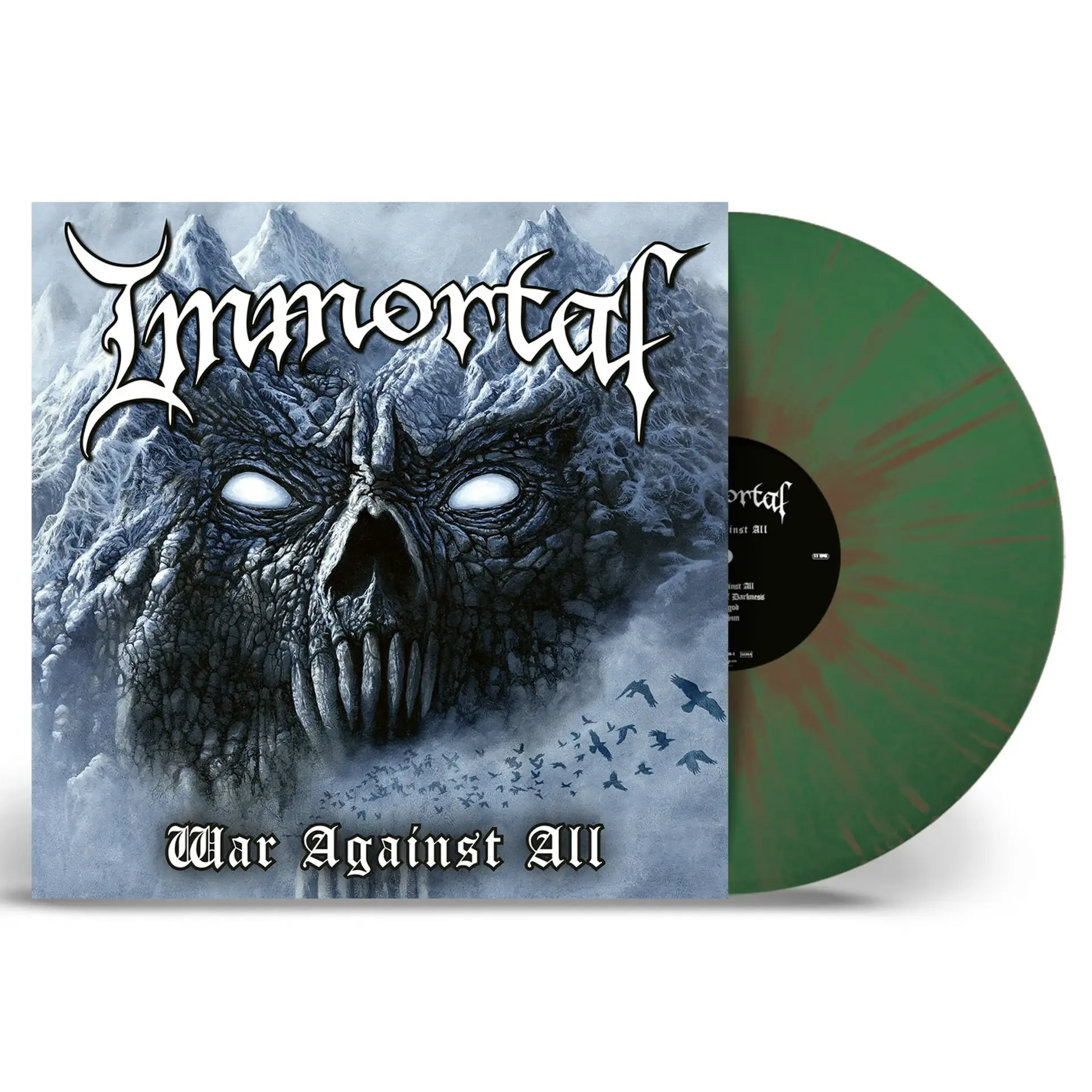 IMMORTAL - War Against All · LEAF GREEN/MINK SPLATTER LP IMMORTAL - War Against All · LEAF GREEN/MINK SPLATTER LP (Black Metal Vinyl)