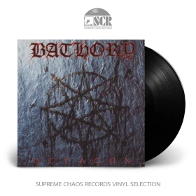 BATHORY · Octagon | BLACK LP (Black Metal Vinyl)