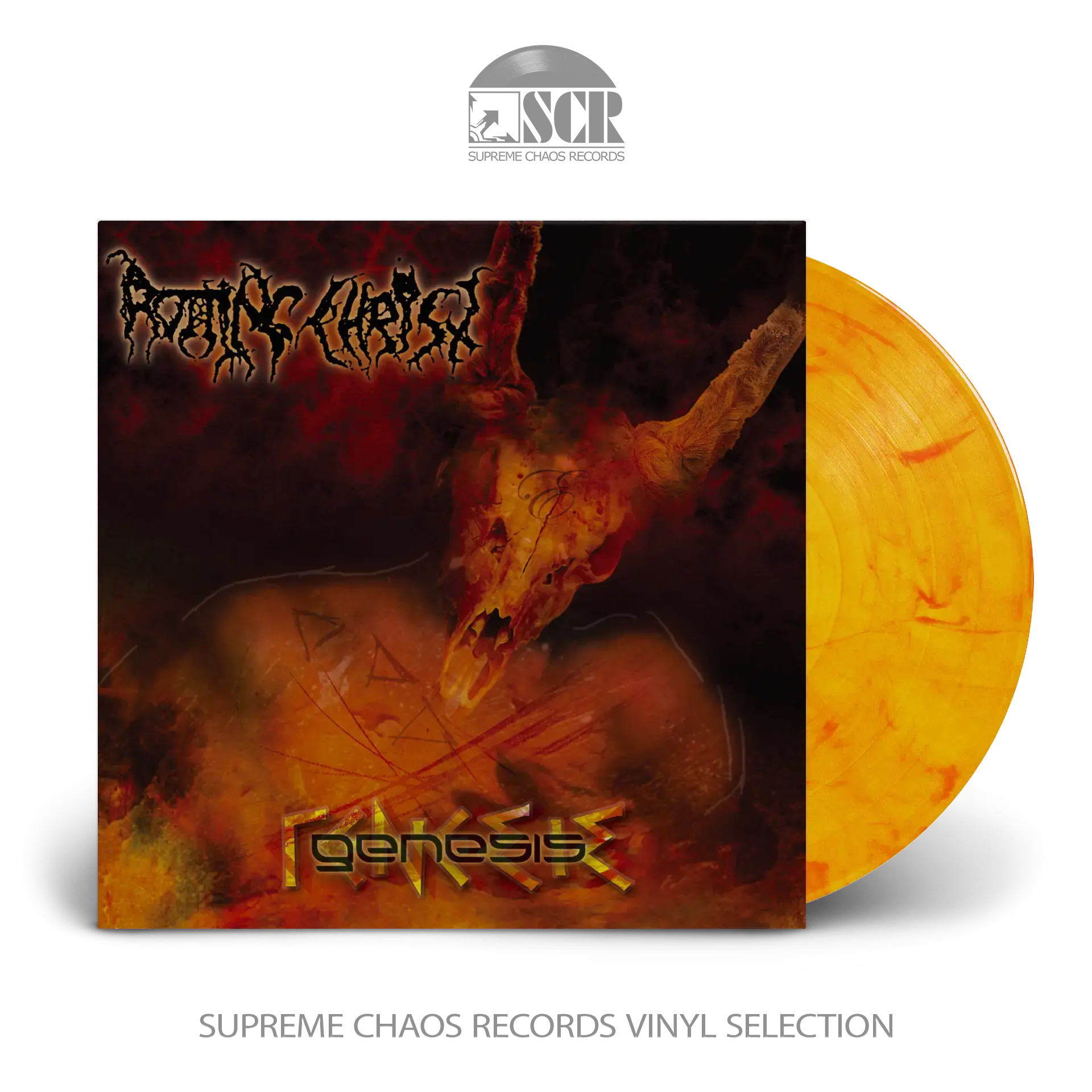 ROTTING CHRIST · Genesis | YELLOW/RED/WHITE LP (Black Metal Vinyl)