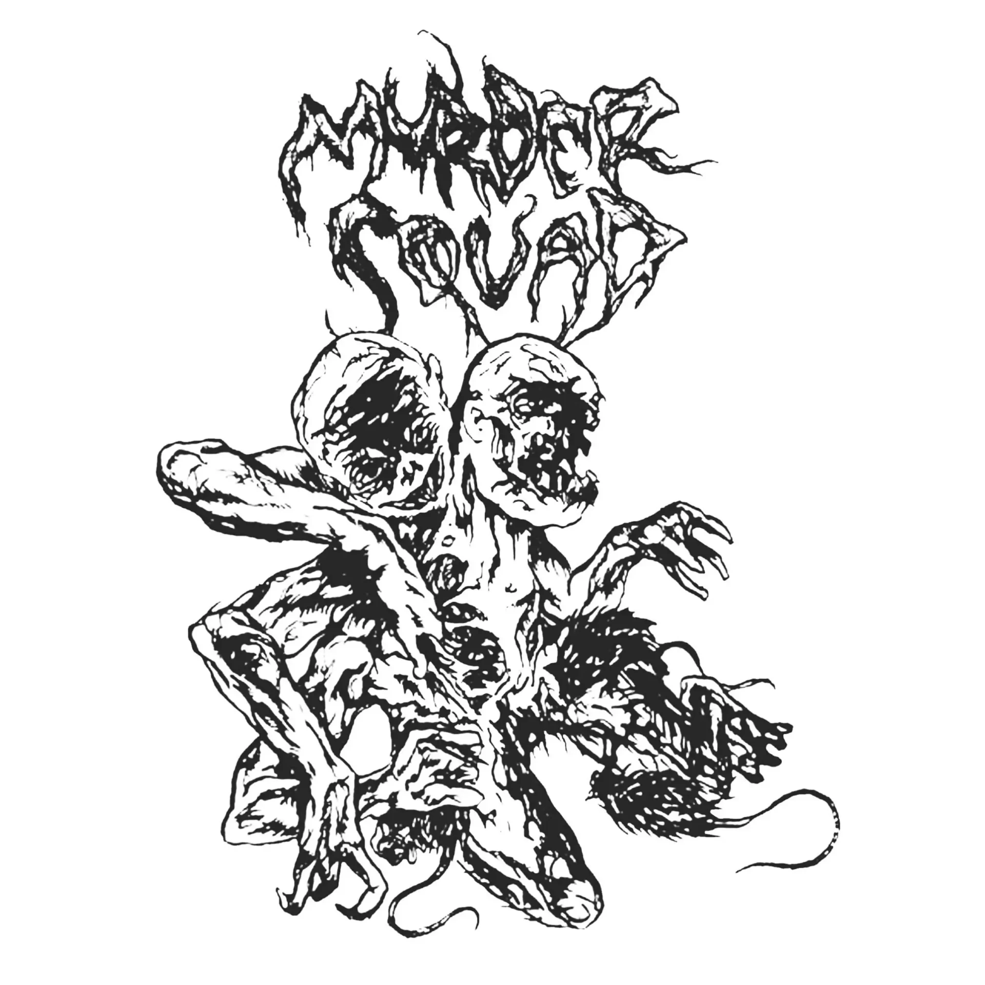 MURDER SQUAD · Human Genocide / Blackness Within | WHITE 7" (Death Metal Vinyl) · Bild 1