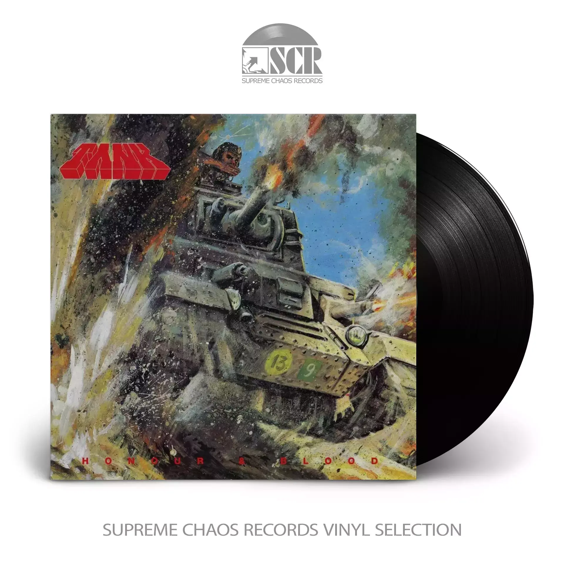 TANK - Honour & Blood · BLACK LP (Heavy Metal Vinyl)