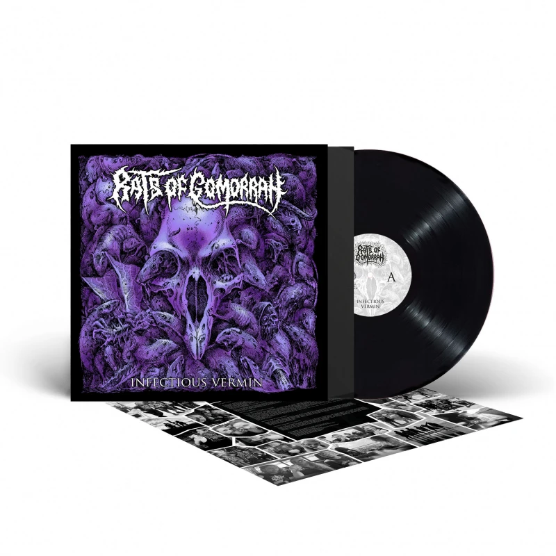 RATS OF GOMORRAH · Infectious Vermin | BLACK LP (Death Metal Vinyl)