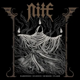 NITE · Darkness Silence Mirror Flame | WHITE/BLACK MARBLED LP (Heavy Metal/Black Metal Vinyl) · Bild 1