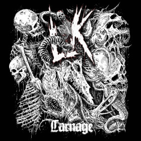 LIK · Carnage | RED/BLACK LP (Death Metal Vinyl) · Bild 1