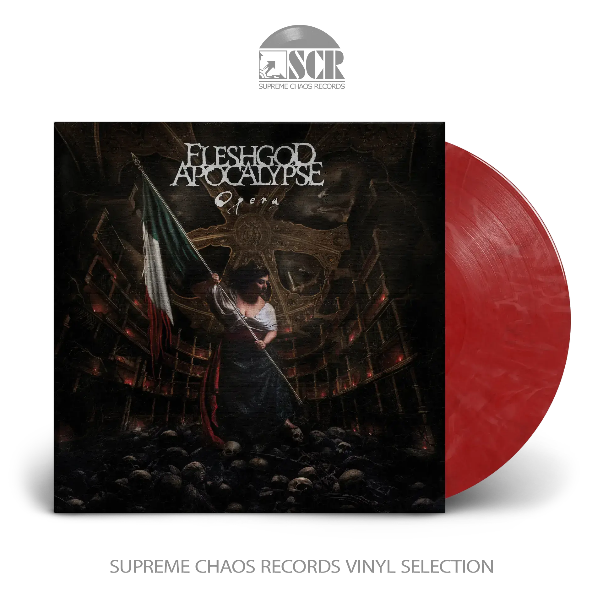 FLESHGOD APOCALYPSE · Opera | RED MARBLED LP (Technical Death Metal Vinyl)