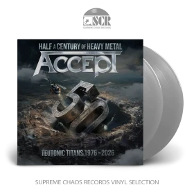 ACCEPT · Teutonic Titans 1976-2026 | SILVER 2LP (Heavy Metal Vinyl)
