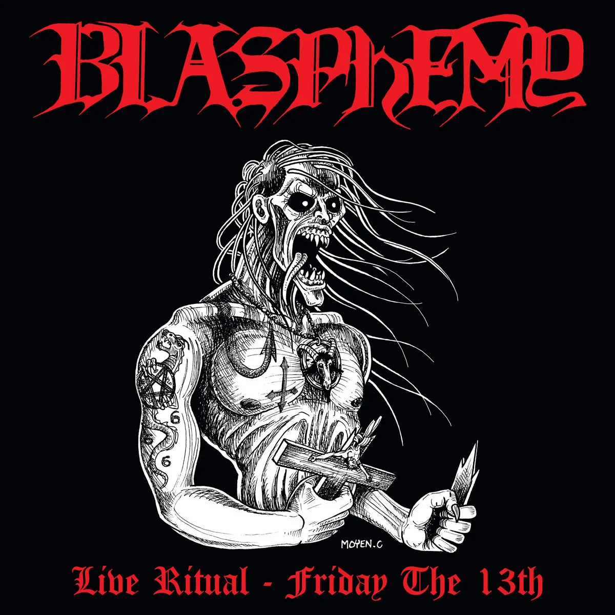 BLASPHEMY · Live Ritual: Friday the 13th | BLACK LP (Black Metal Vinyl) · Bild 1
