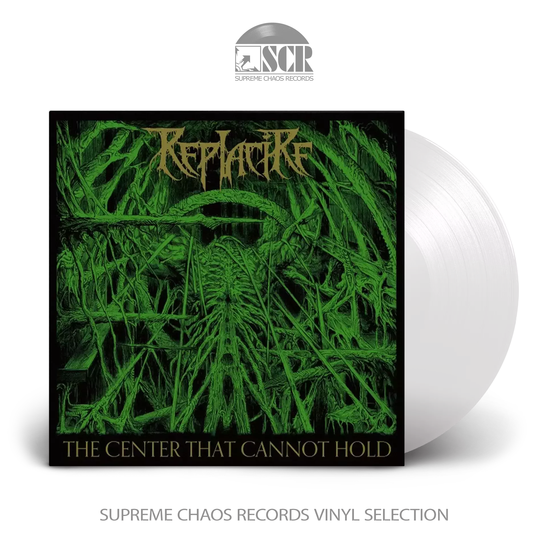 REPLACIRE · The Center That Cannot Hold | CRYSTAL CLEAR LP (Technical Death Metal Vinyl)