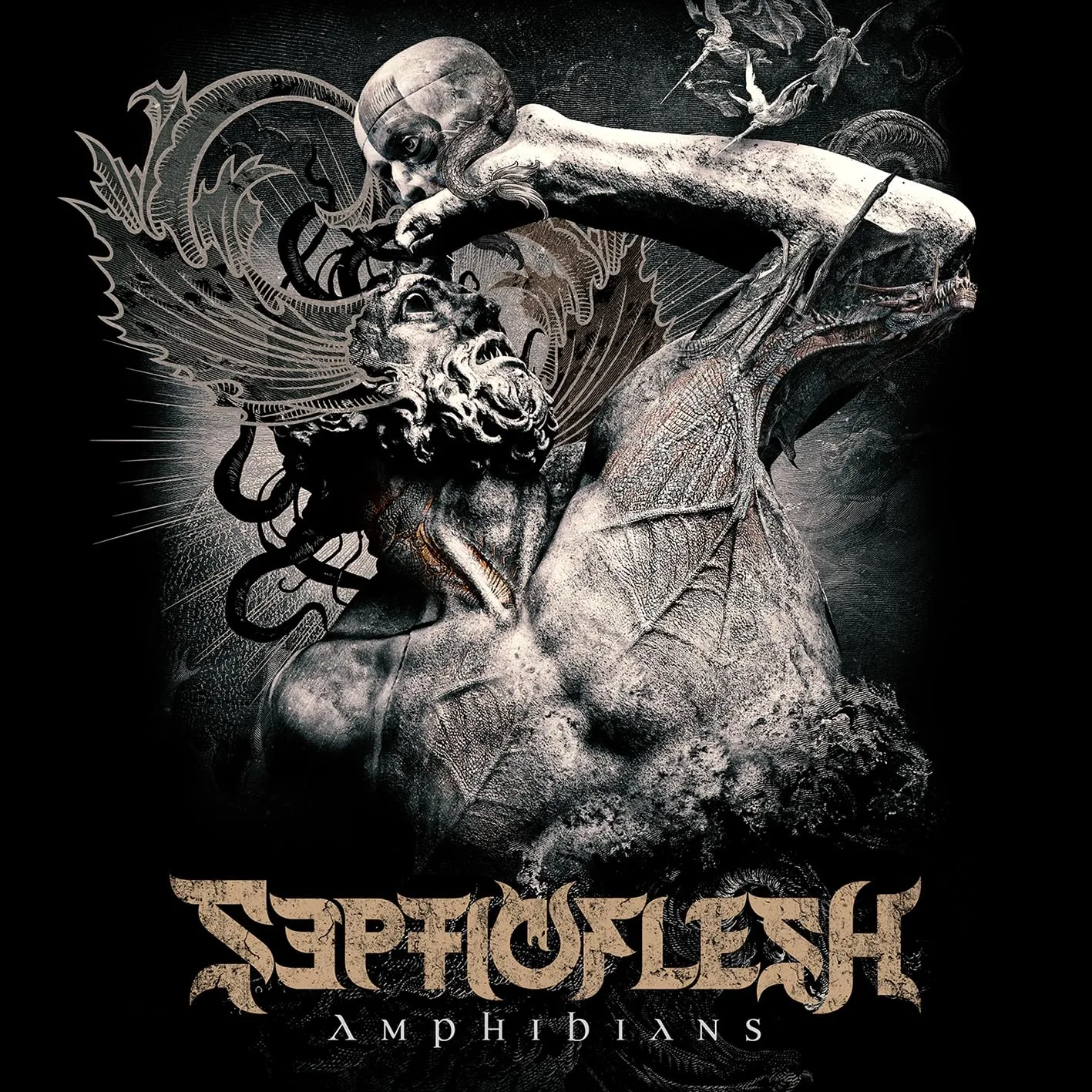 SEPTICFLESH · Amphibians | GOLD LP+CD (Symphonic Death Metal Vinyl) · Bild 1