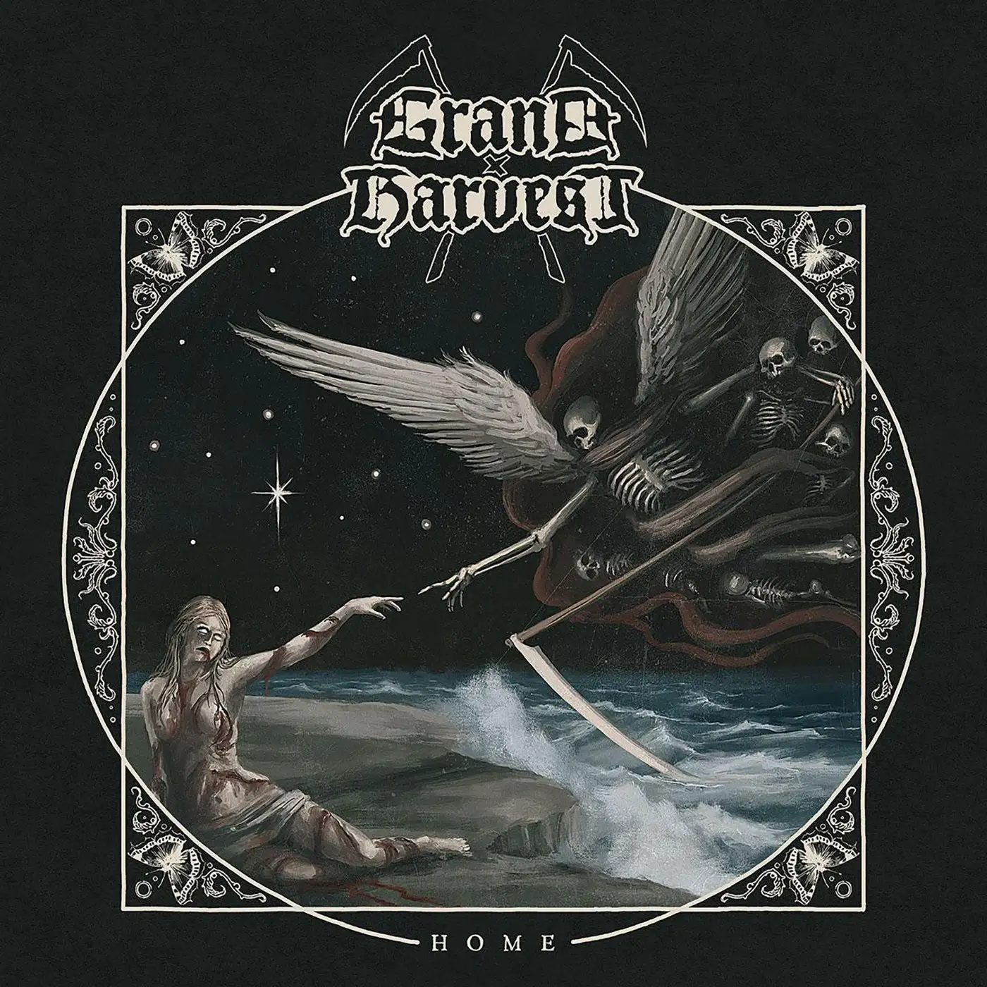 GRAND HARVEST · Home | CLEAR BLUE LP (Blackened Death Metal Vinyl) · Bild 1