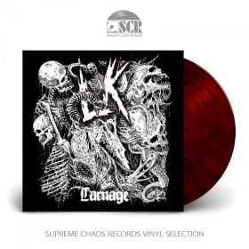 LIK · Carnage | RED/BLACK LP (Death Metal Vinyl)
