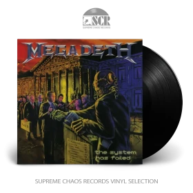 MEGADETH · The System Has Failed (2019 Remaster) | BLACK LP (Heavy Metal/Thrash Metal Vinyl)
