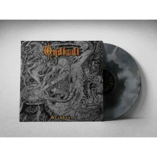 ONDFODT · Hexkonst | BLACK ICE/OPAQUE SILVER SWIRL LP (Black Metal Vinyl)