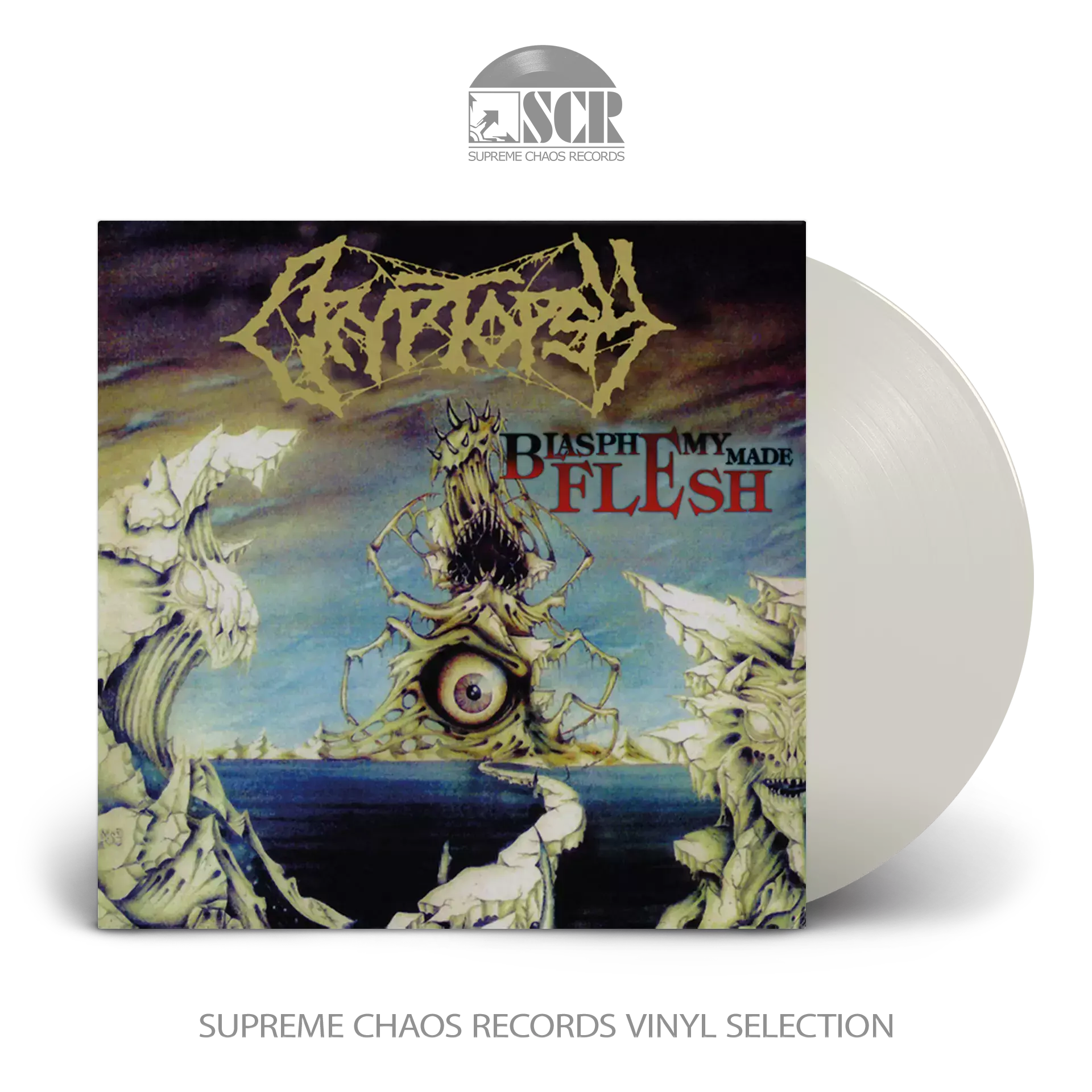 CRYPTOPSY - Blasphemy Made Flesh · CLEAR LP CRYPTOPSY - Blasphemy Made Flesh · CLEAR LP (Death Metal Vinyl)