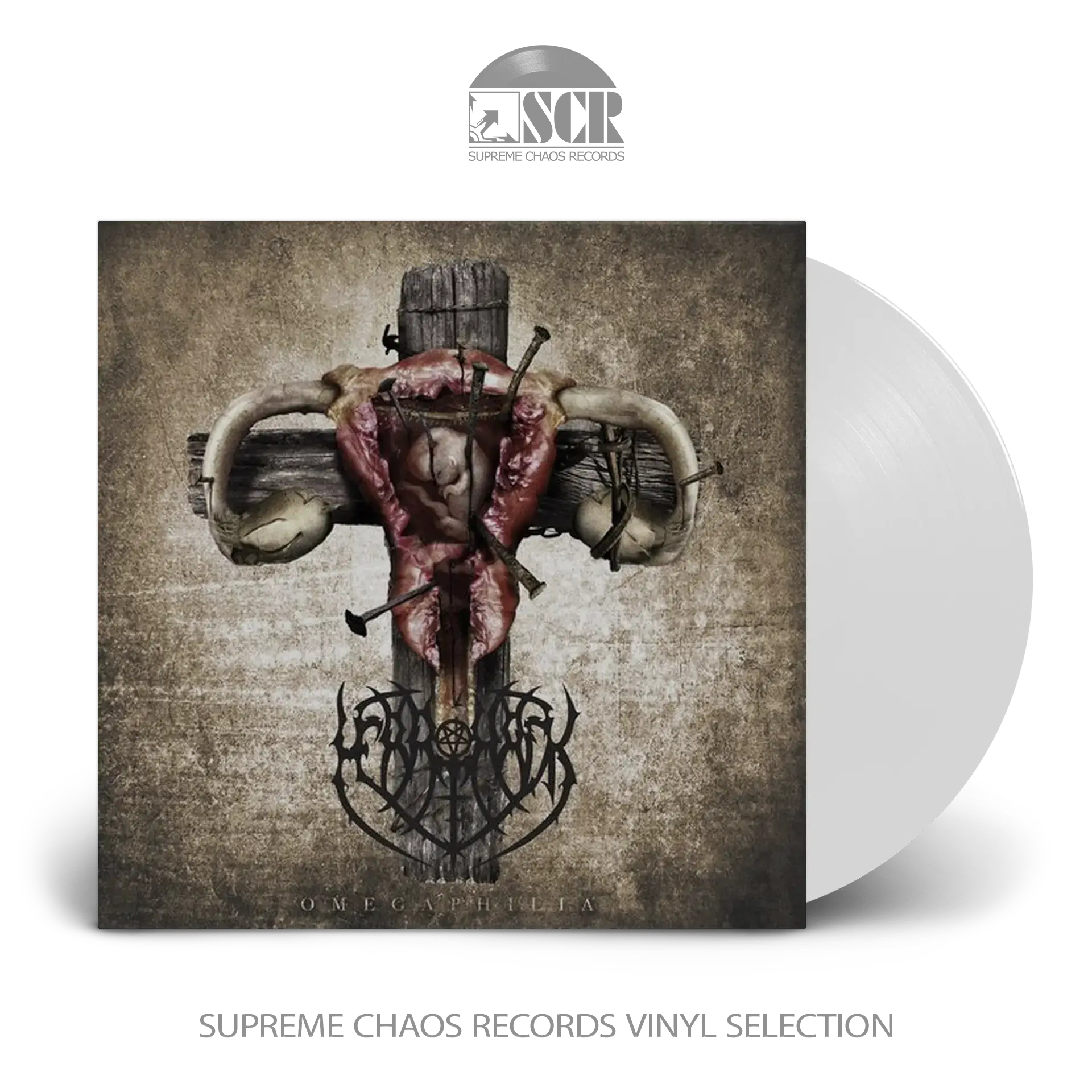 MERRIMACK · Omegaphilia | WHITE LP (Black Metal Vinyl)