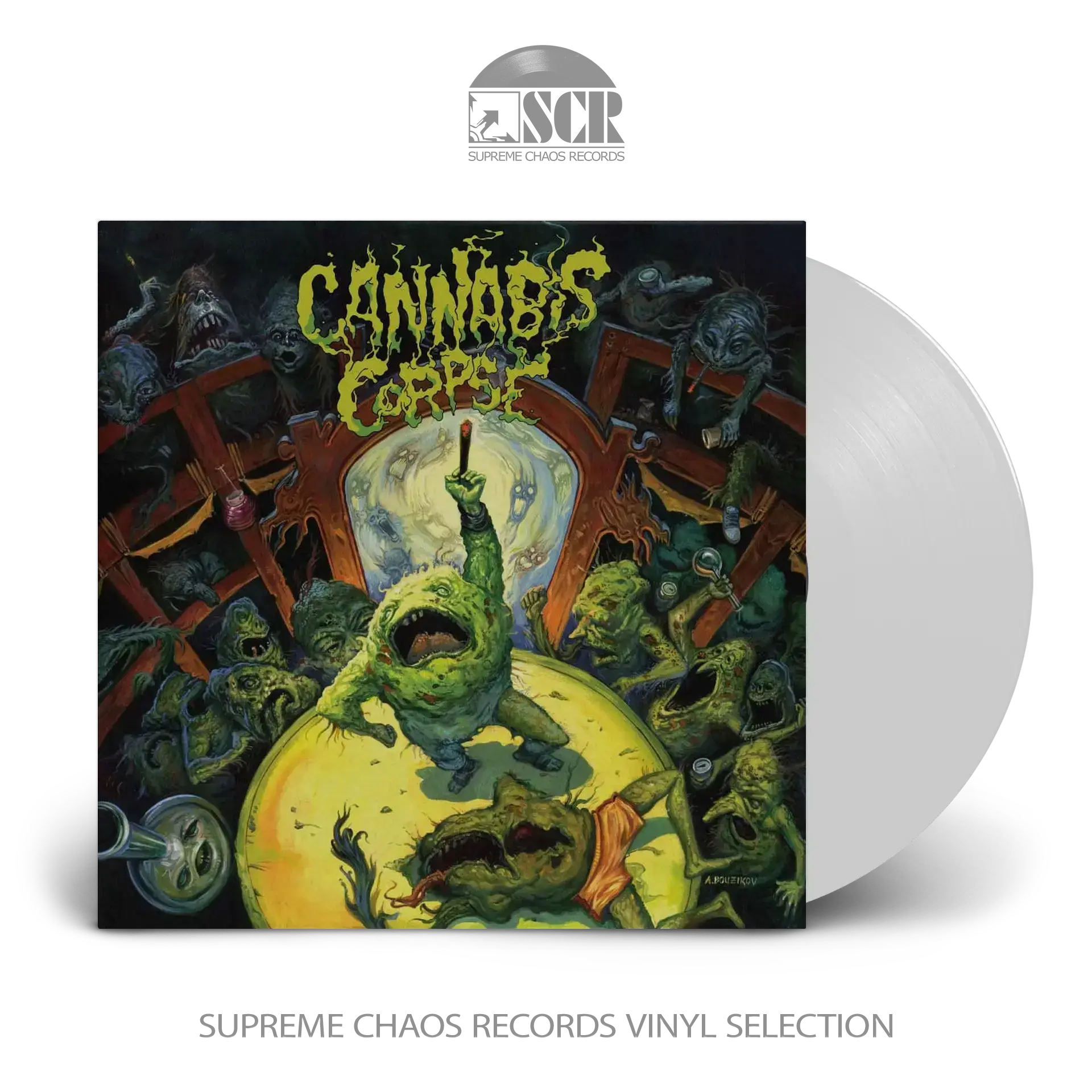 CANNABIS CORPSE - The Weeding · WHITE LP (Death Metal Vinyl)