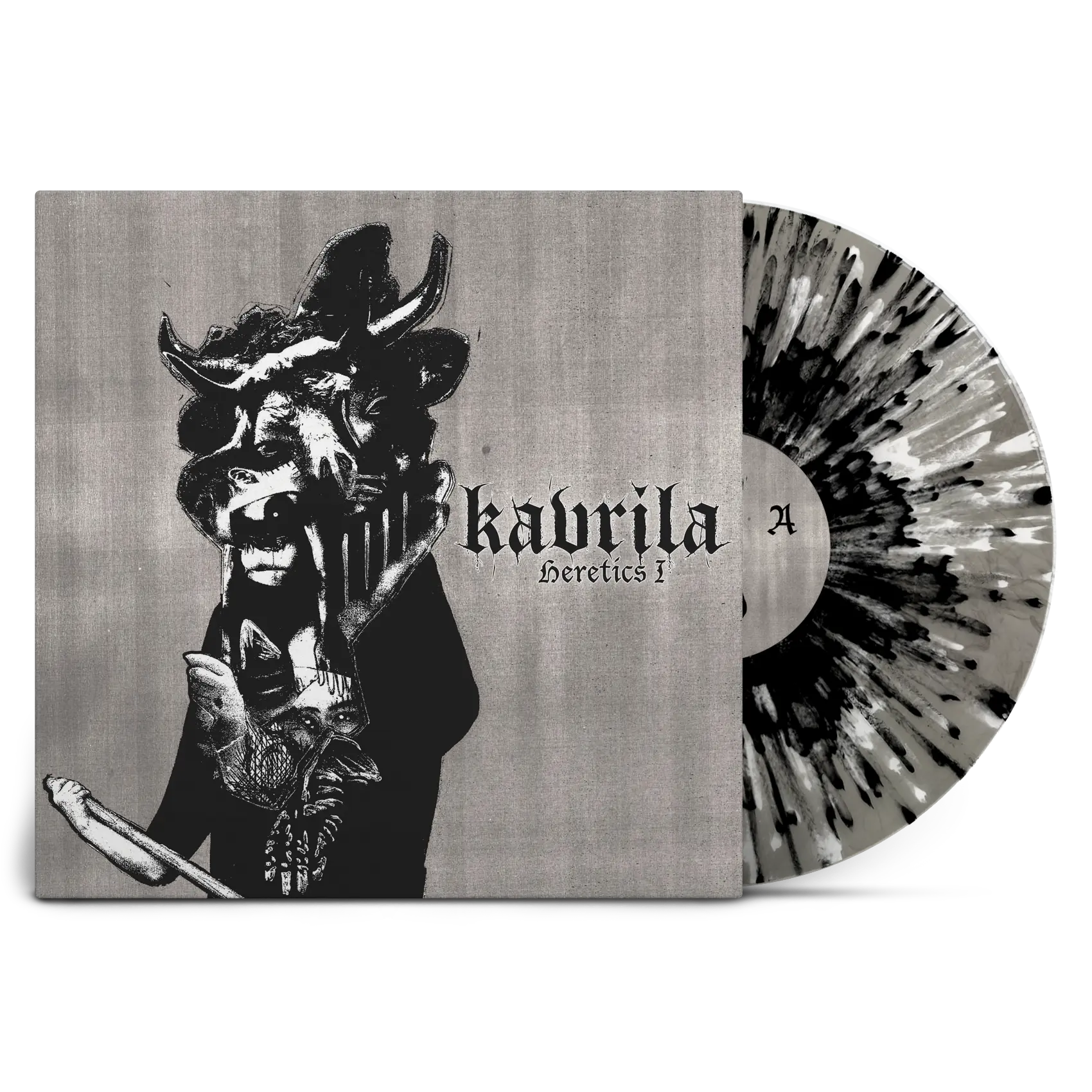 KAVRILA · Heretics I | CLEAR MARBLED WHITE/BLACK SPLATTER LP+SHIRT BUNDLE (Sludge/Doom Metal/Black Metal/Hardcore Vinyl) · Bild 2