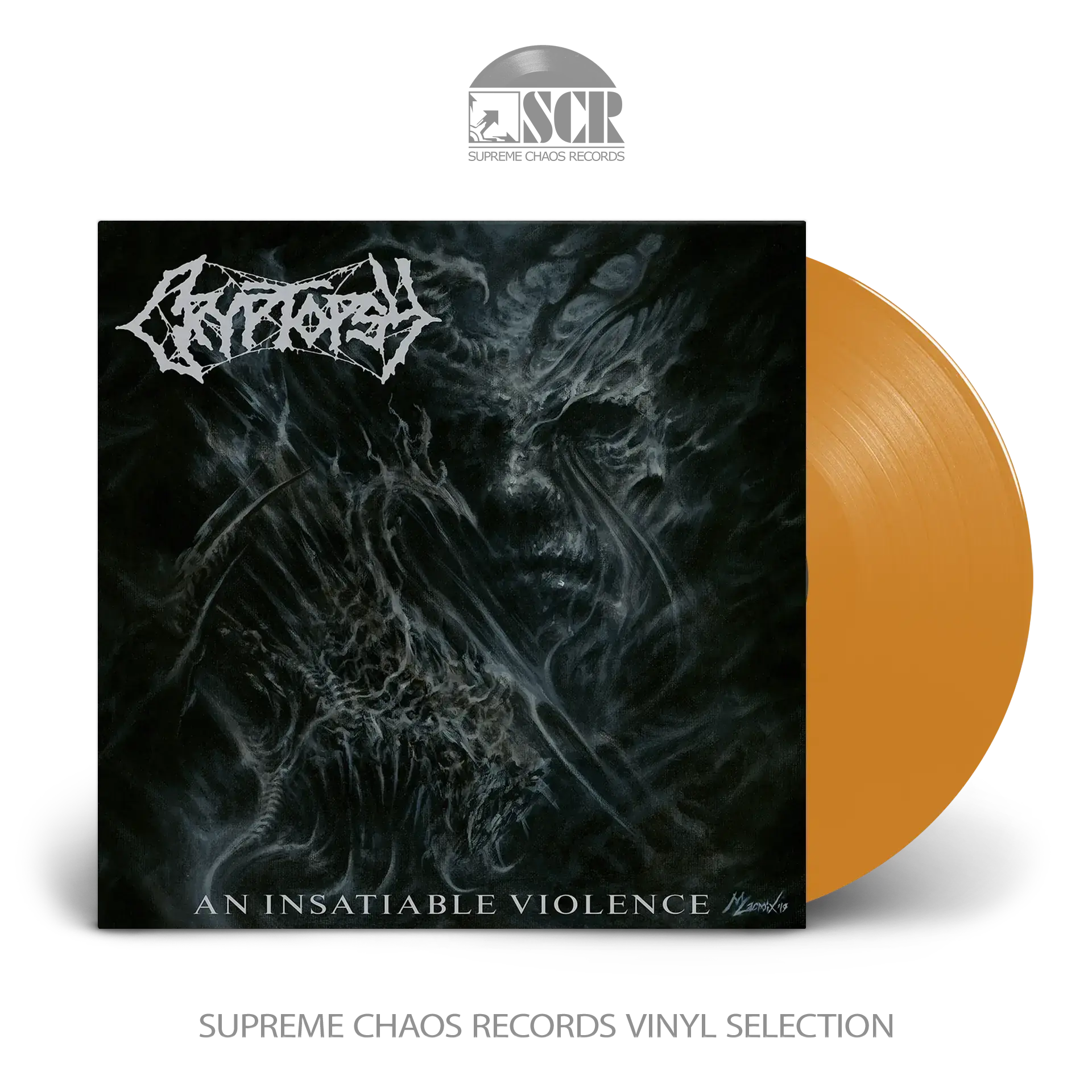 CRYPTOPSY - An Insatiable Violence · ORANGE LP (Death Metal/Progressive Metal Vinyl)