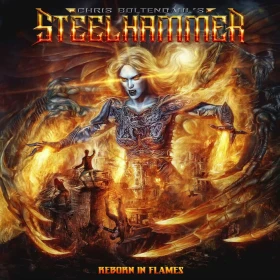 CHRIS BOHLTENDAHL'S STEELHAMMER · Reborn In Flames | SUN YELLOW LP (Heavy Metal Vinyl) · Bild 1